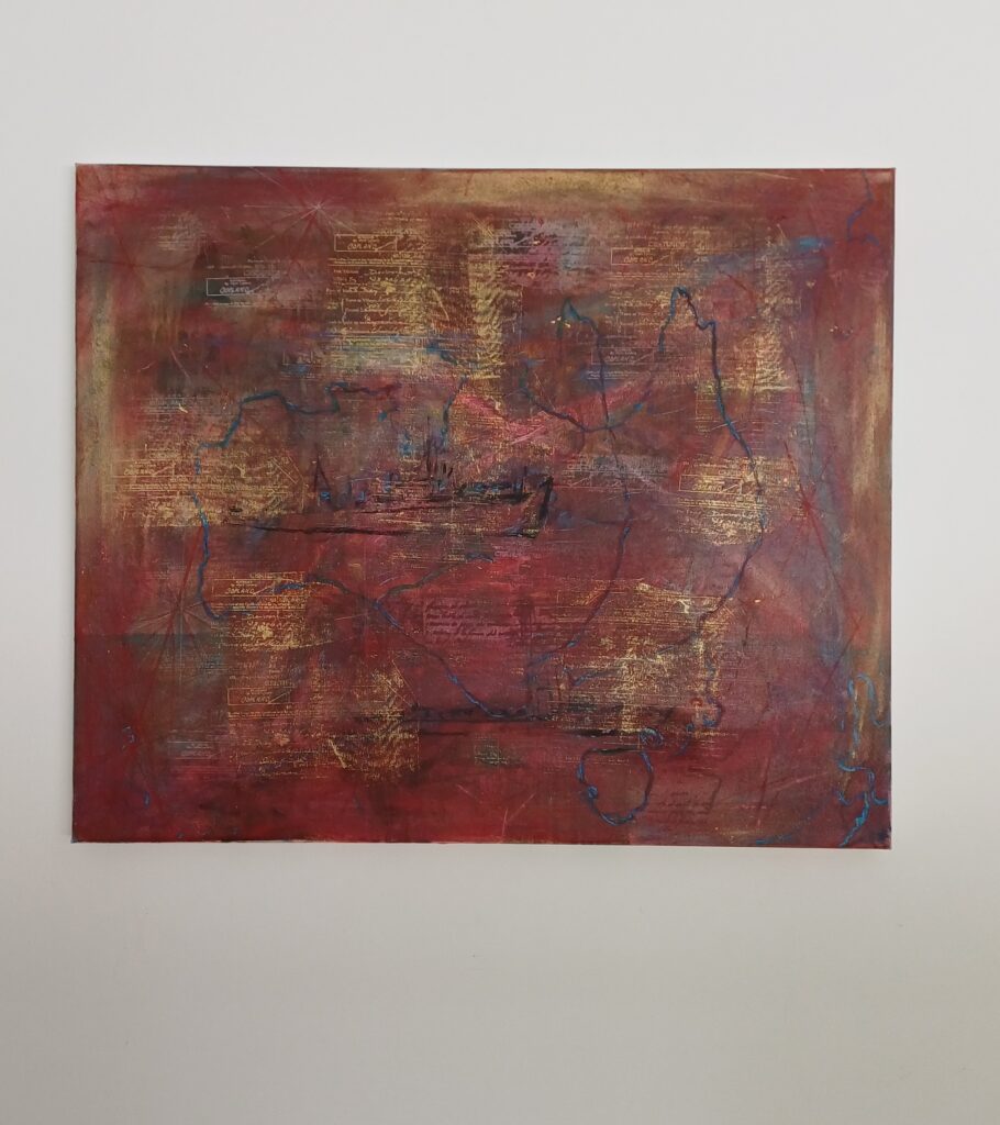 Golden Hind, 108 x 100 cm, oil on canvas Stephen Copland